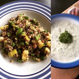 quinoa salade met tzatziki