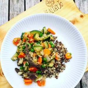 quinoa met biefstukreepjes
